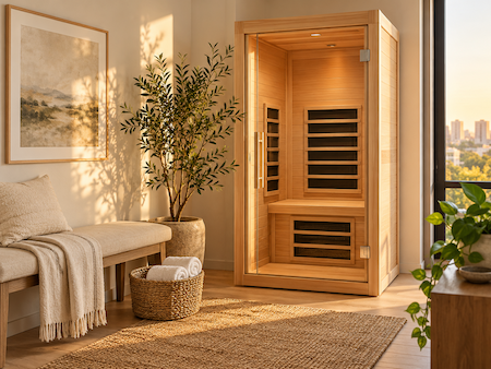 Infrared sauna in home 1-person