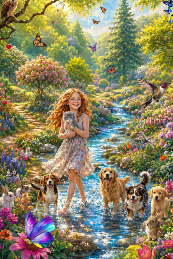 Joy in water with dogs