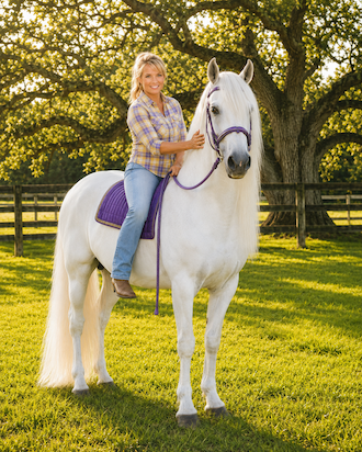 SJ Sitting on Zeus Horse