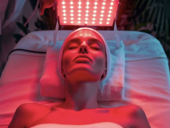 Red Light Therapy face relax