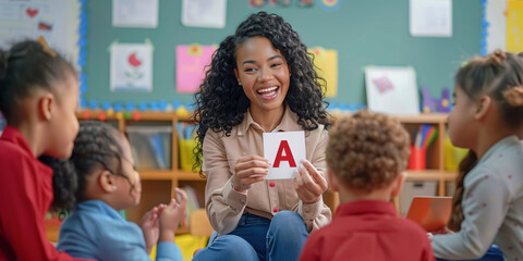 teacher in classroom